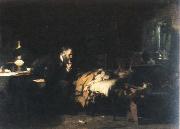 Luke Fildes the doctor USA oil painting artist
